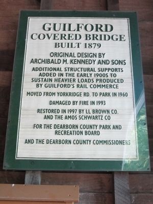 Guilford Covered Bridge Marker image. Click for full size.
