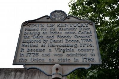 State of Kentucky Marker image. Click for full size.