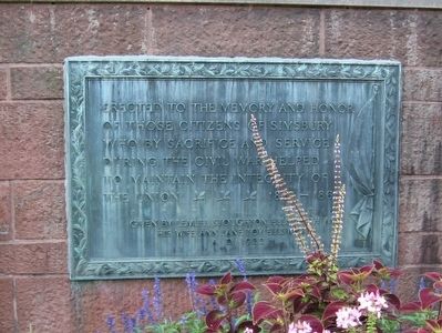 Simsbury Civil War Memorial image. Click for full size.