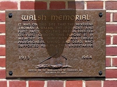 Walsh Memorial Marker image. Click for full size.