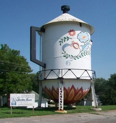 Birth Place of Virginia Christine, Folgers Coffee <i>Mrs. Olsen</i> Marker image. Click for full size.