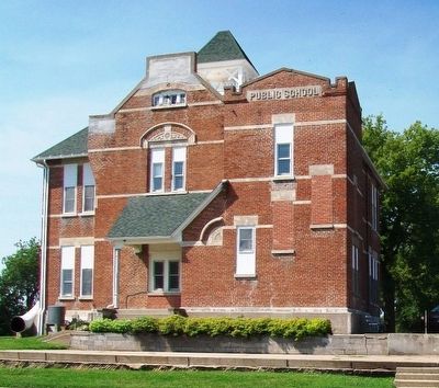 Former Stanton School, c.1885 image. Click for full size.