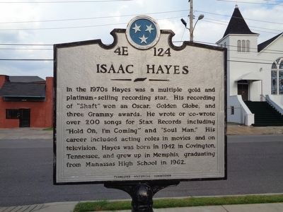 Isaac Hayes Marker. Click for full size. Isaac Hayes Marker image. Click for full size.