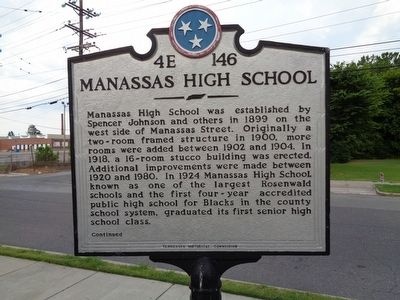 Manassas High School/The Cora P. Taylor Auditorium Marker image. Click for full size.