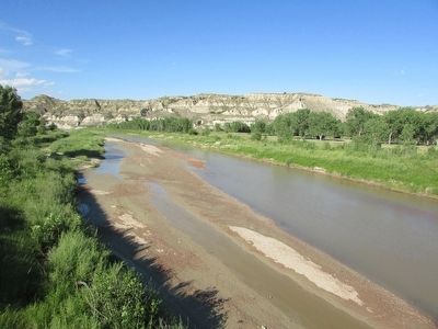 Little Missouri River as seen from the Bridge. Click for full size. Little Missouri River as seen from the Bridge image. Click for full size.