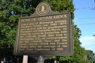 Home of Arthur Krock Marker image. Click for full size.