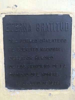 Monument additional marker to the Salvadoran Armed Forces image. Click for full size.
