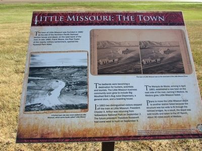 Little Missouri: The Town Marker image. Click for full size.