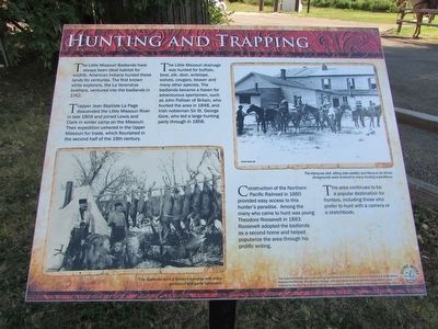 Hunting and Trapping Marker. Click for full size. Hunting and Trapping Marker image. Click for full size.