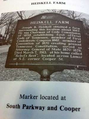 Heiskell Farm Marker. Click for full size. Heiskell Farm Marker image. Click for full size.