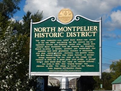 North Montpelier Historic District Marker image. Click for full size.