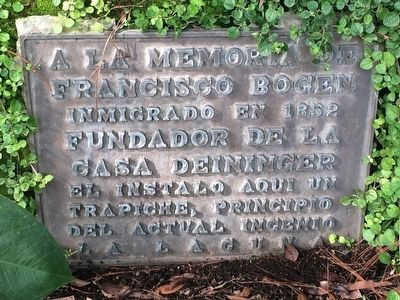 Francisco Bogen Marker. Click for full size. Francisco Bogen Marker image. Click for full size.