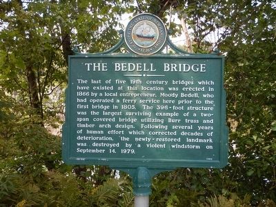 The Bedell Bridge Marker image. Click for full size.