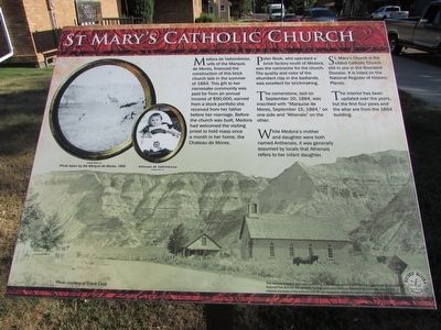 St. Mary’s Catholic Church Marker. Click for full size. St. Mary’s Catholic Church Marker image. Click for full size.
