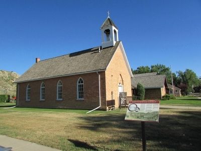 Marker in Medora. Click for full size. Marker in Medora image. Click for full size.