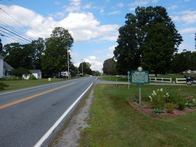 Wideview of Haverhill Corner Historic District Marker. Click for full size. Wideview of Haverhill Corner Historic District Marker image. Click for full size.