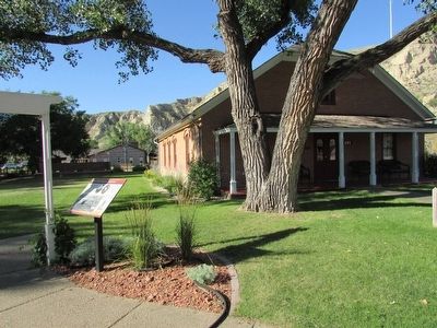 Markers in Medora. Click for full size. Markers in Medora image. Click for full size.