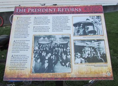The President Returns Marker. Click for full size. The President Returns Marker image. Click for full size.