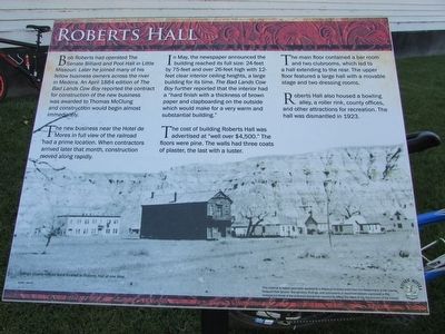 Roberts Hall Marker image. Click for full size.