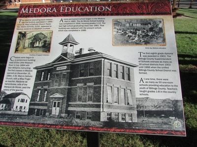 Medora Education Marker image. Click for full size.