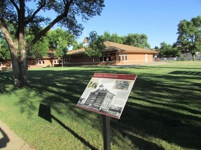 Medora Education Marker. Click for full size. Medora Education Marker image. Click for full size.