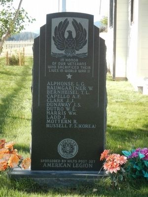 Hilt War Memorial Marker. Click for full size. Hilt War Memorial Marker image. Click for full size.
