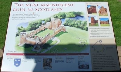 'The Most Magnificent Ruin in Scotland' Marker image. Click for full size.