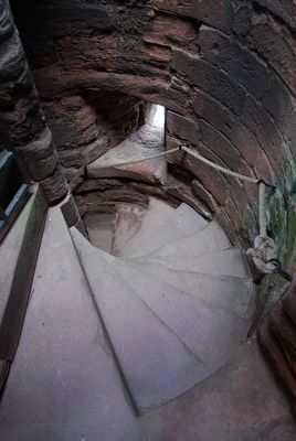 Bothwell Castle Tower Spiral Stairs image. Click for full size.