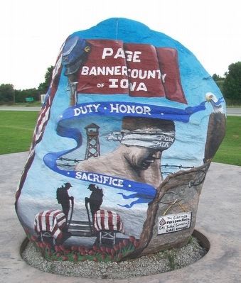 Clarinda Freedom Rock Veterans Memorial. Click for full size. Clarinda Freedom Rock Veterans Memorial image. Click for full size.