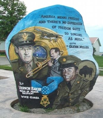Clarinda Freedom Rock Veterans Memorial. Click for full size. Clarinda Freedom Rock Veterans Memorial image. Click for full size.