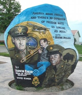 Clarinda Freedom Rock Veterans Memorial image. Click for full size.