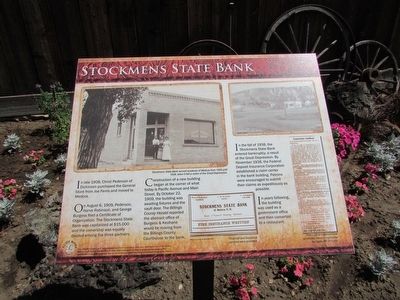 Stockmens State Bank Marker image. Click for full size.