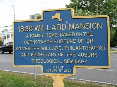 1836 Willard Mansion Marker image. Click for full size.