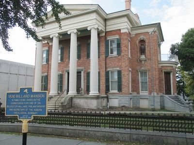 1836 Willard Mansion & Marker. Click for full size. 1836 Willard Mansion & Marker image. Click for full size.