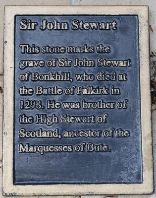 Sir John Stewart Marker image. Click for full size.