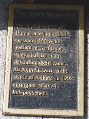 The Bute Memorial Marker image. Click for full size.