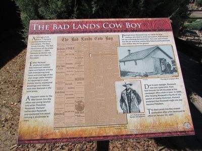 The Bad Lands Cow Boy Marker. Click for full size. The Bad Lands Cow Boy Marker image. Click for full size.