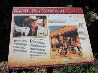 Ralph “Doc” Hubbard Marker. Click for full size. Ralph “Doc” Hubbard Marker image. Click for full size.
