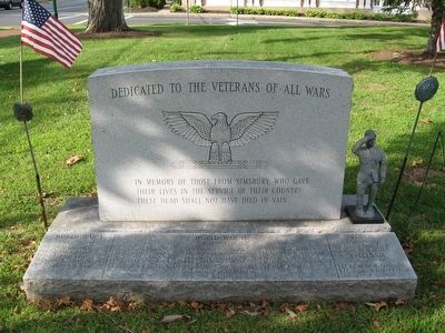 Simsbury Veterans Memorial image. Click for full size.