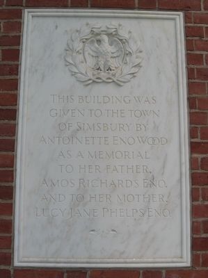 Eno Memorial Hall Marker. Click for full size. Eno Memorial Hall Marker image. Click for full size.