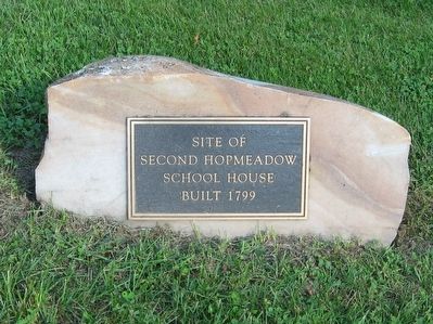 Second Hopmeadow School House Marker image. Click for full size.
