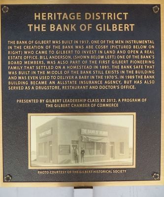 The Bank of Gilbert Marker image. Click for full size.
