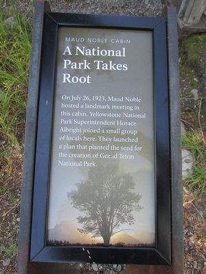 A National Park Takes Root Marker image. Click for full size.