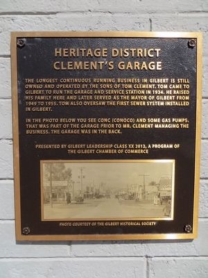 Clement's Garage Marker. Click for full size. Clement's Garage Marker image. Click for full size.