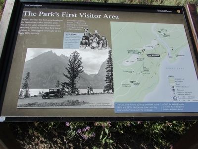 The Park’s First Visitor Area Marker image. Click for full size.