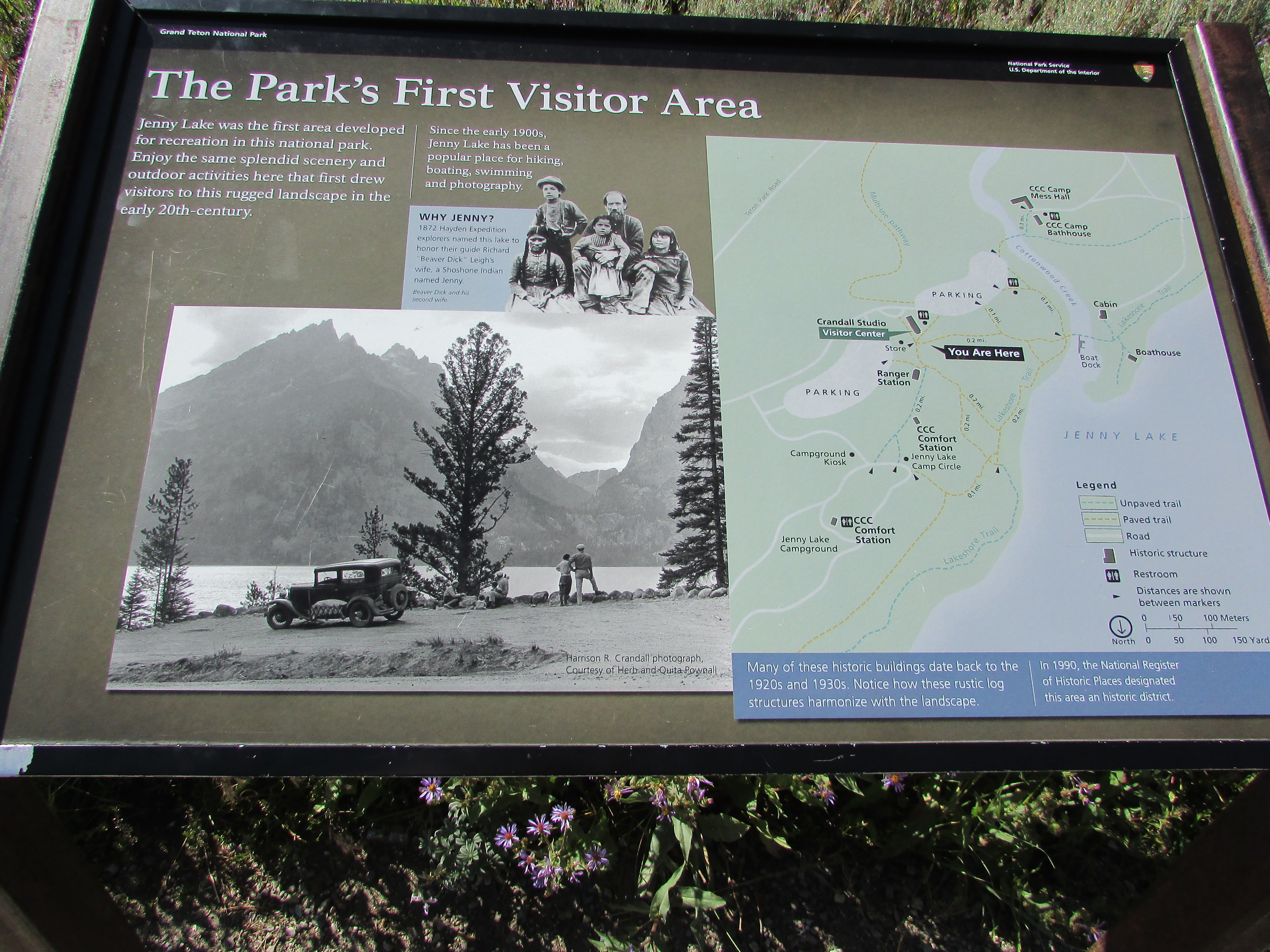 The Park’s First Visitor Area Marker