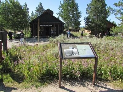The Park’s First Visitor Area Marker image. Click for full size.