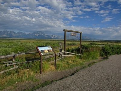 Marker in Grand Teton National Park image. Click for full size.