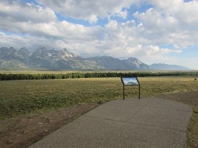 Marker in Grand Teton National Park. Click for full size. Marker in Grand Teton National Park image. Click for full size.