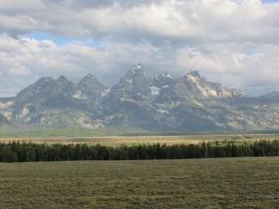 Teton Glaciers Seen from the Marker. Click for full size. Teton Glaciers Seen from the Marker image. Click for full size.